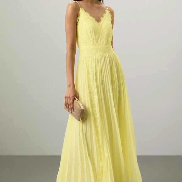 Zac Posen Chiffon Lace Gown, 10 - Picture 2 of 16